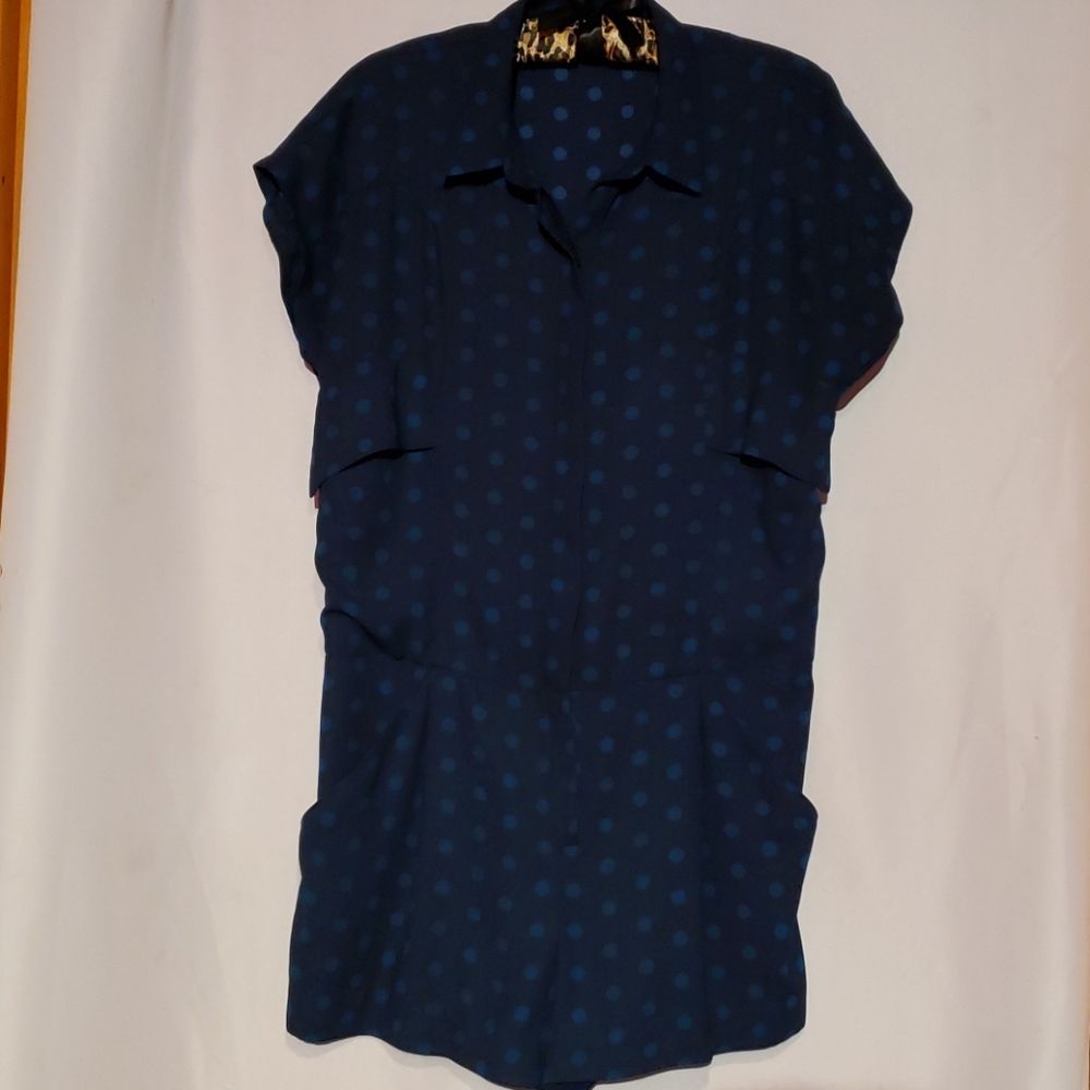 Blue polka dot RACHEL Rachel Roy Romper